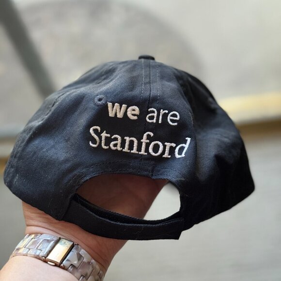Stanford Baseball Hat O/S Black Red Port & Company University Cap Stitched Tree - Picture 6 of 7